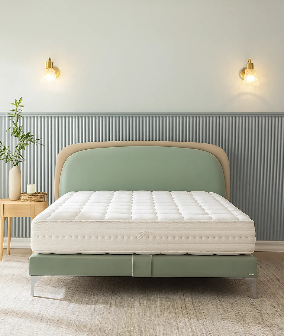 Điểm tô dấu ấn cá nhân với thiết kế giường ngủ xanh Colunex