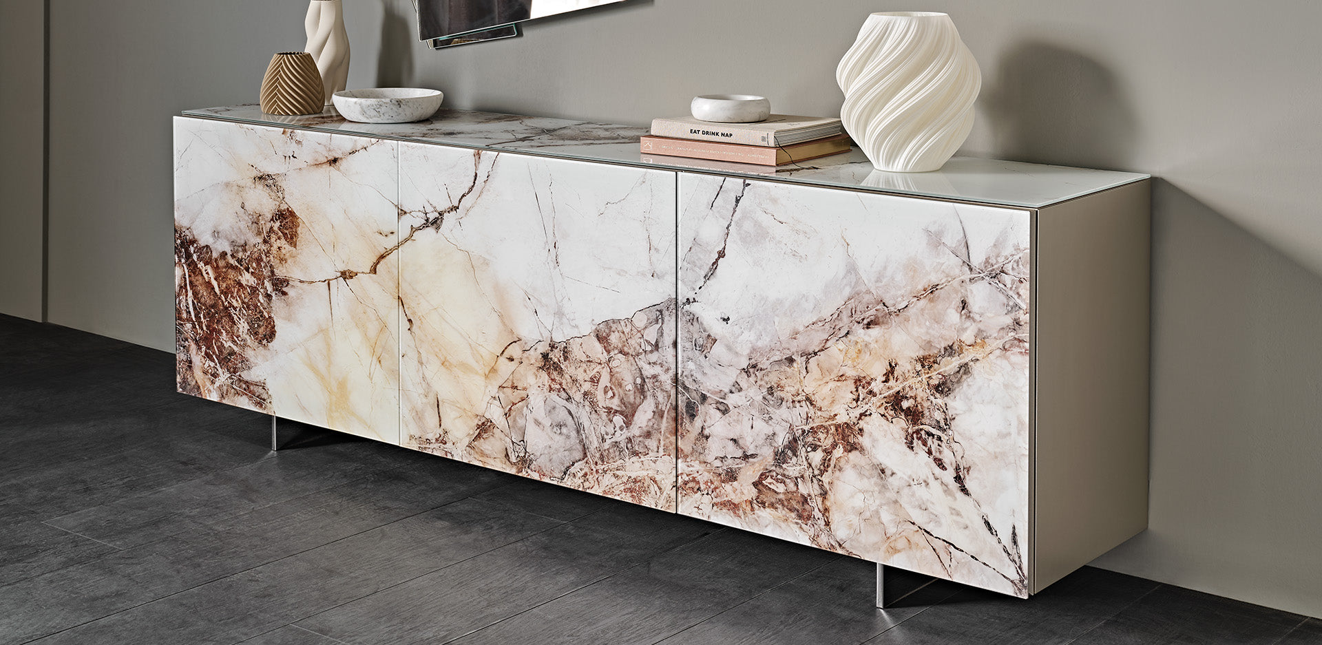 Bộ Tủ Trưng Bày Cattelan Italia Focus Crystalart
