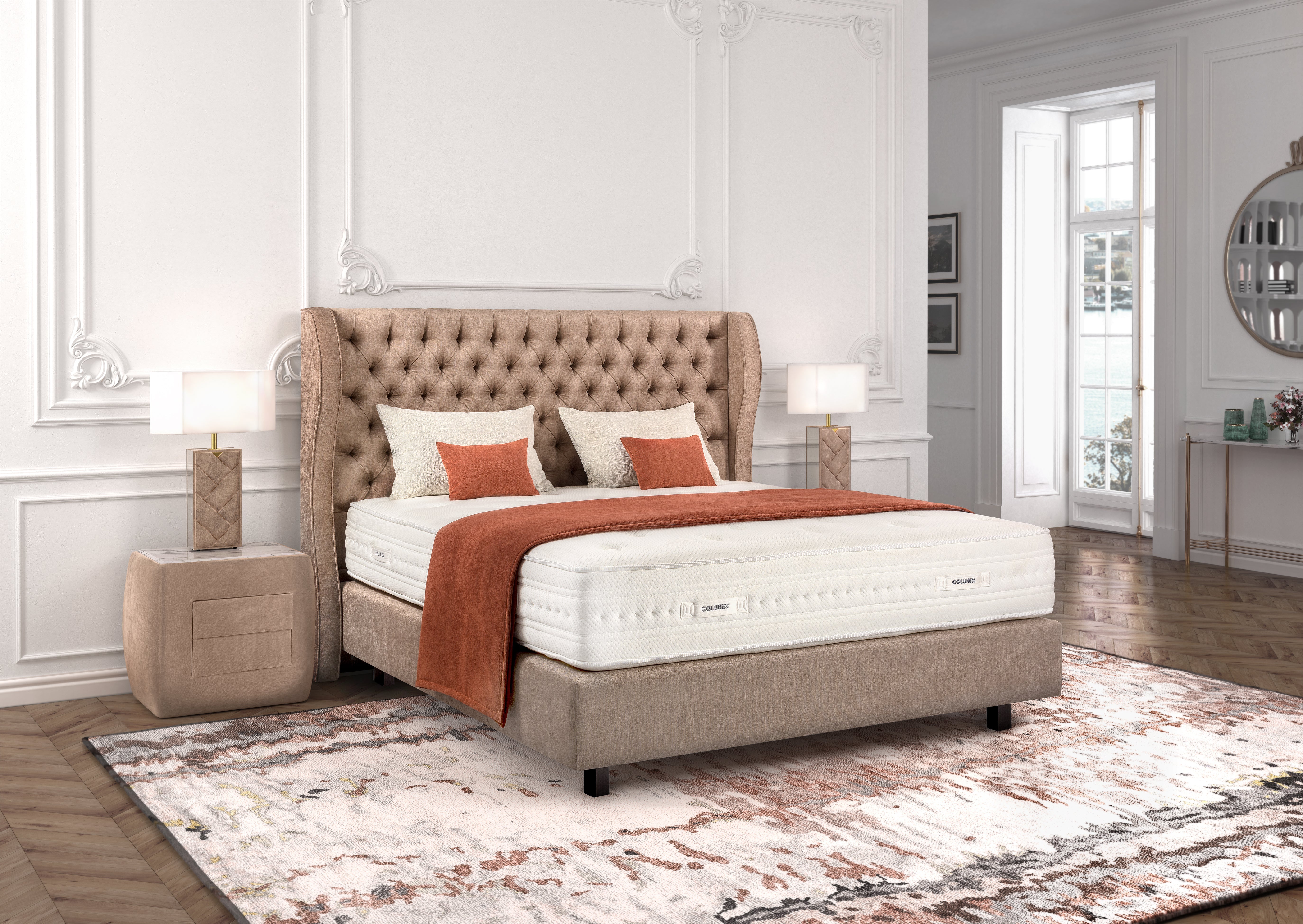 Bộ tủ đầu giường Colunex Rounded 2 ngăn kéo